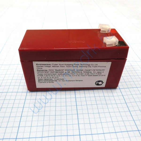 Аккумулятор для ЭКГ Schiller AT1/101 AN-12-1,3 1300 12 В Pb  Вид 3