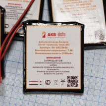  Аккумуляторная батарея 2LP464854 c ПЗ (7,4В; 1500мАч;) для ЭК1Т-1/3-07 Аксион